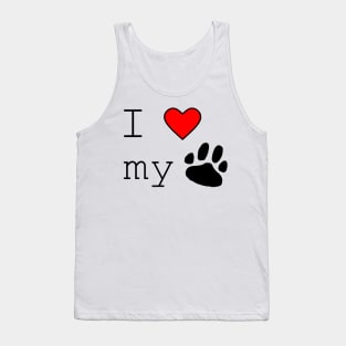 I love my dog Tank Top